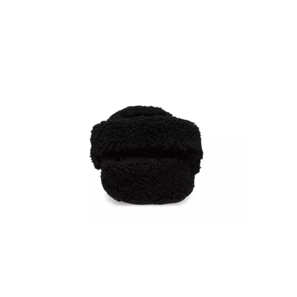 Crocs Classic Cozzzy Slipper K Black Faux Fur Lined Kids Size J6 210856-001